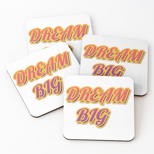 Item preview, "DREAM BIG" Retro Typography Sticker designed and sold by QuirkThreadsCo.