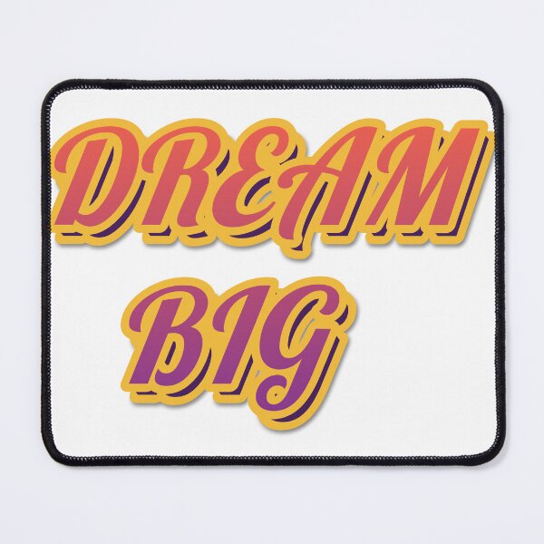 Item preview, "DREAM BIG" Retro Typography Sticker designed and sold by QuirkThreadsCo.