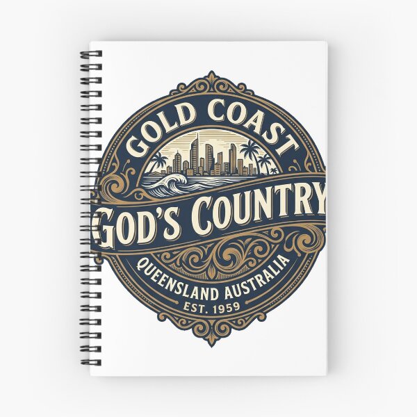 Item preview, Gold Coast God's Country Queensland Australia Heritage Badge Local Pride designed and sold by Yellowriversss.
