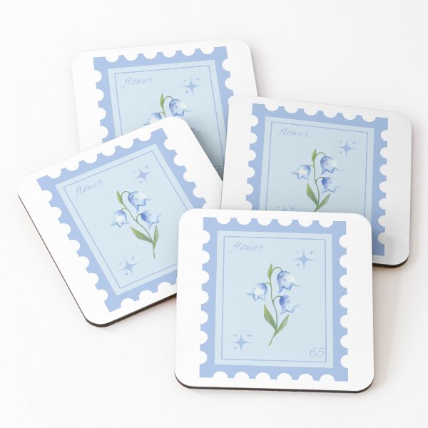Item preview,  blue flower designed and sold by gemsstickers1.