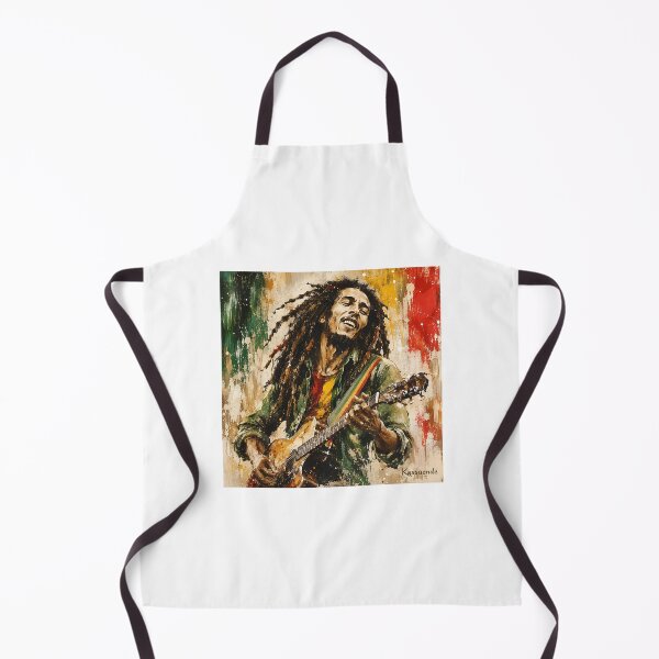 Item preview, Bob Marley Reggae Legend - Bold Rasta Colors Abstract Portrait designed and sold by ArtistrySky.