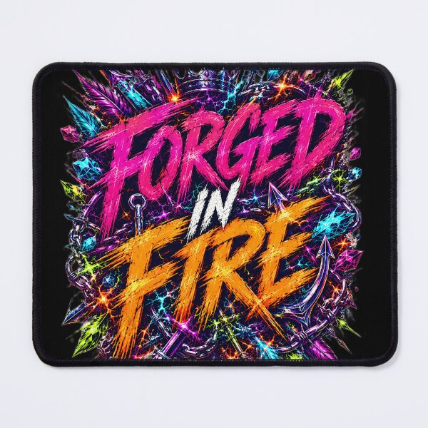 Item preview, Forged In Fire Cyberpunk Neon Graffiti Hardcore T-Shirt designed and sold by weeomano.