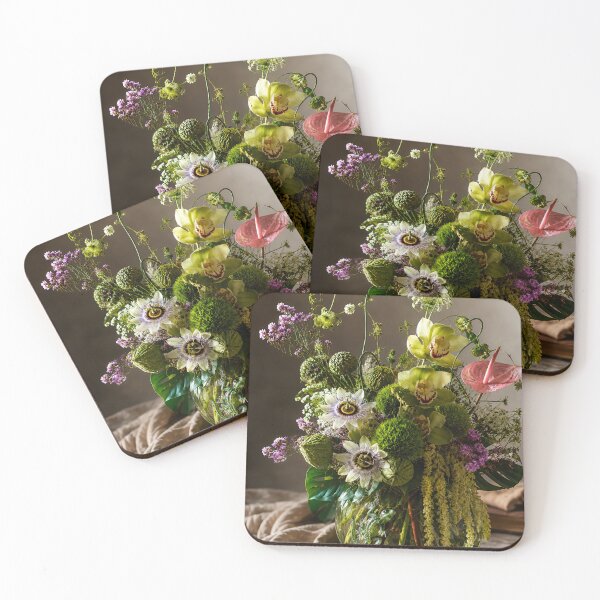 Item preview, Cymbidium orchids and passion flowers designed and sold by andreisky.