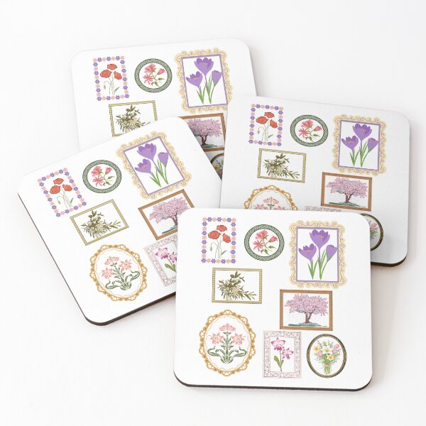 Item preview, colorful flowers in different picture frames designed and sold by La-Bogi.