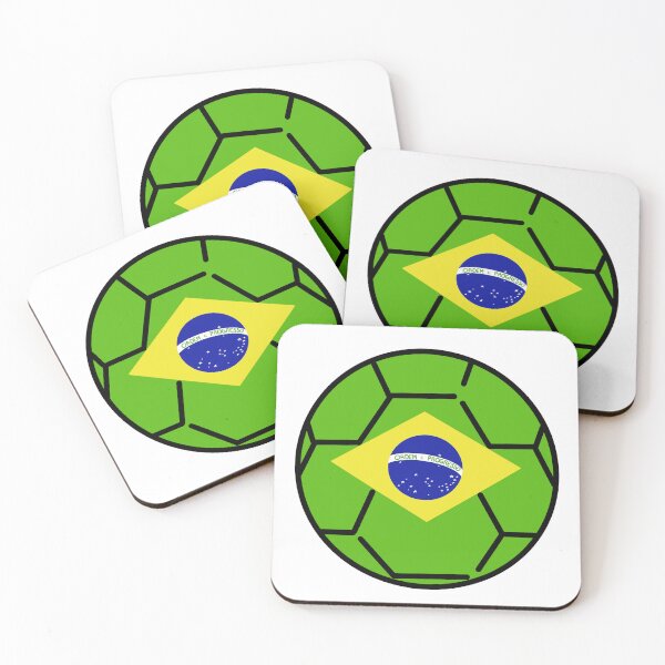 Item preview, Brazil Flag Soccer Ball Illustration  designed and sold by lovekltart.
