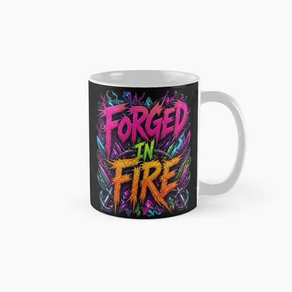 Item preview, Forged In Fire Cyberpunk Neon Graffiti Hardcore Gym T-Shirt designed and sold by weeomano.
