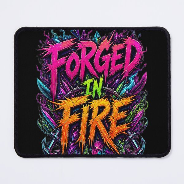 Item preview, Forged In Fire Cyberpunk Neon Graffiti Hardcore Gym T-Shirt designed and sold by weeomano.