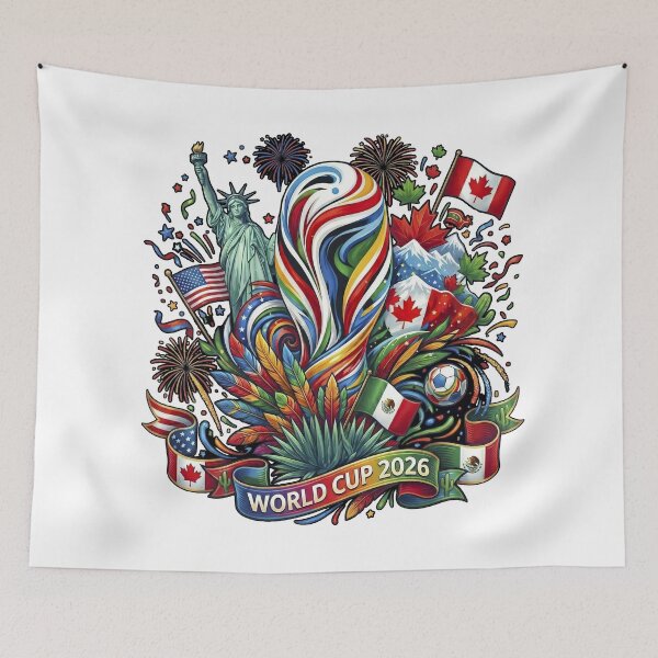 Item preview, FIFA world cup 2026 america.canada.mexico football soccer festival designed and sold by LOVEARTDESIGN.