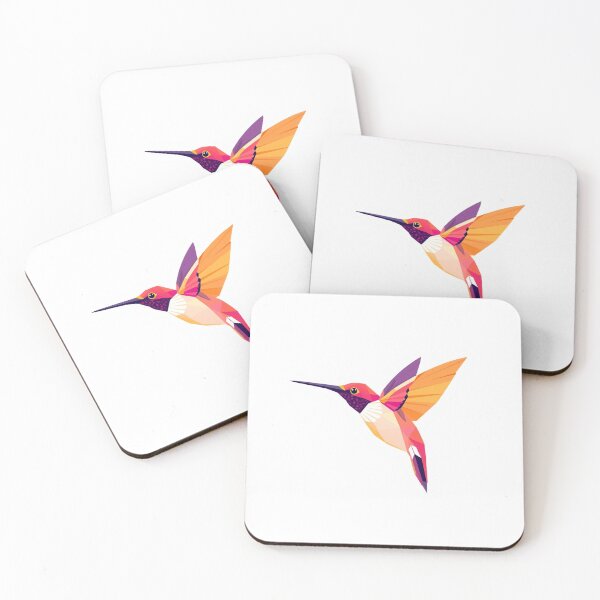 Item preview, Hummingbird Geometric Crystal - Modern Graphic Art designed and sold by QuirkThreadsCo.