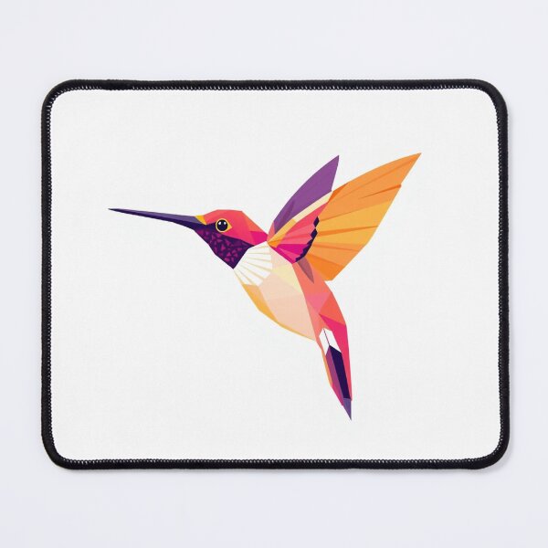 Item preview, Hummingbird Geometric Crystal - Modern Graphic Art designed and sold by QuirkThreadsCo.