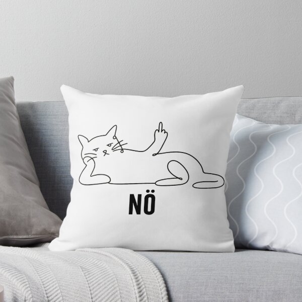Item preview, No Cat Funny Minimal Line Art Shirt Sarcastic Cat Lover Gift Cute Cat Tee Funny Cat Owner Shirt designed and sold by Moonveil_Studio.