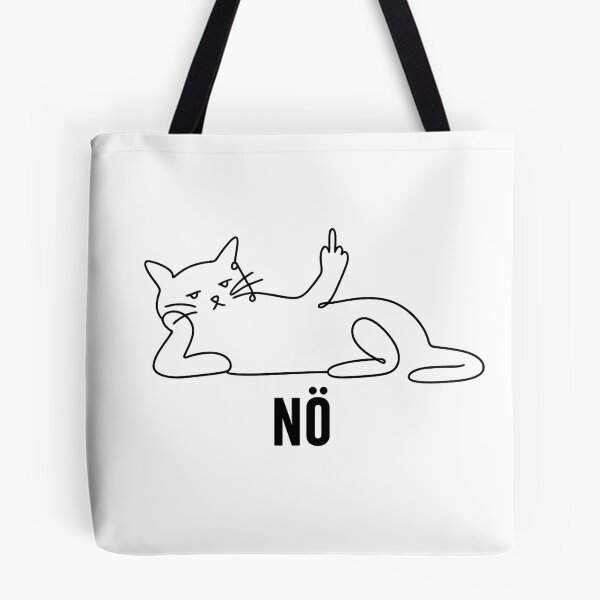 Item preview, No Cat Funny Minimal Line Art Shirt Sarcastic Cat Lover Gift Cute Cat Tee Funny Cat Owner Shirt designed and sold by Moonveil_Studio.
