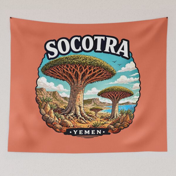 Item preview, Socotra, Yemen - Dragon Blood Tree designed and sold by Myra365Art.