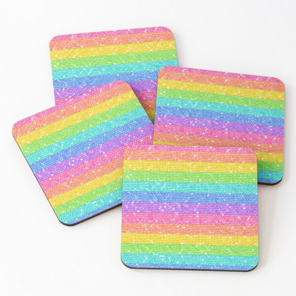 Item preview, Pastel sequins striped pattern  designed and sold by Roxburylane.