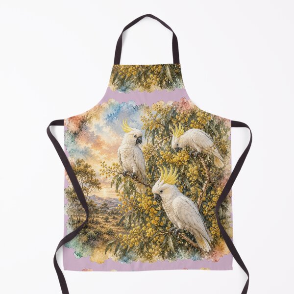 Item preview, Sulphur Crested Cockatoos in a Wattle Tree designed and sold by bushblooms.