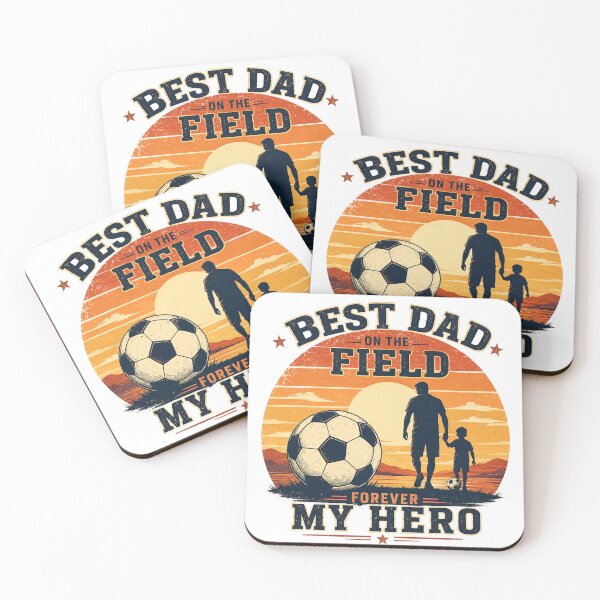 Item preview, Best Dad On The Field Soccer Hero Vintage Sunset designed and sold by Grump and Co.