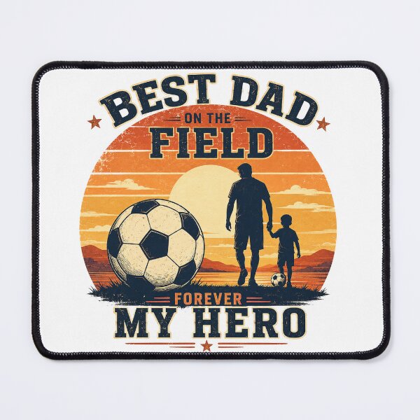 Item preview, Best Dad On The Field Soccer Hero Vintage Sunset designed and sold by Grump and Co.