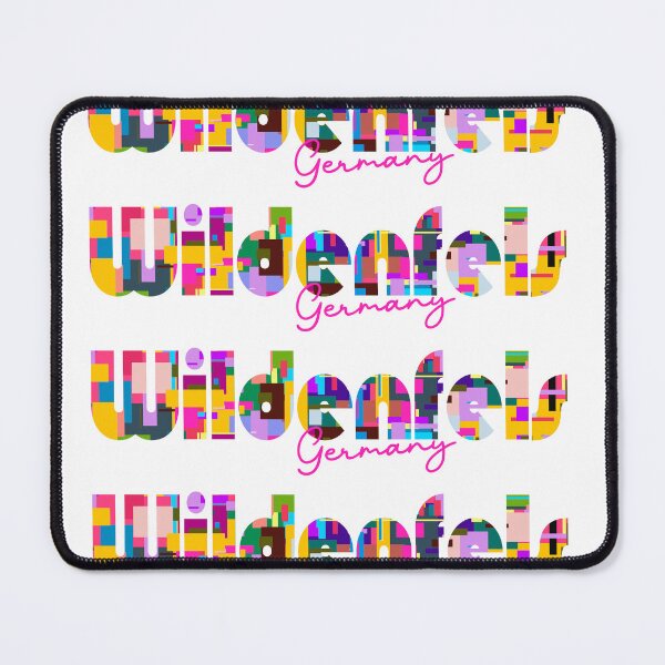 Item preview, Wildenfels, Germany, Vibrant Abstract City Typography Art designed and sold by Wanderful-roads.