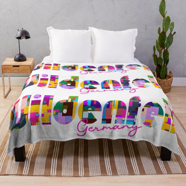 Item preview, Wildenfels, Germany, Vibrant Abstract City Typography Art designed and sold by Wanderful-roads.