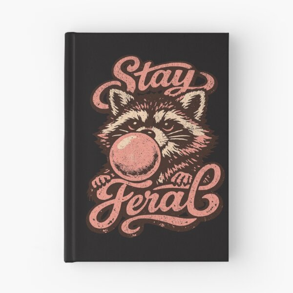 Item preview, Stay Feral Retro Bubblegum Raccoon designed and sold by AwesomeBeyondLimits.