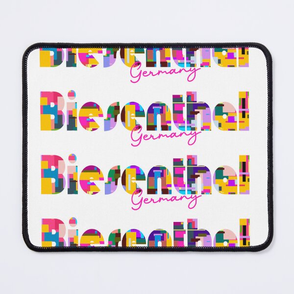 Item preview, Biesenthal, Germany, Vibrant Abstract City Typography Art designed and sold by Wanderful-roads.