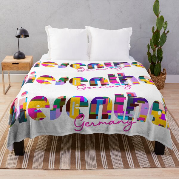 Item preview, Biesenthal, Germany, Vibrant Abstract City Typography Art designed and sold by Wanderful-roads.