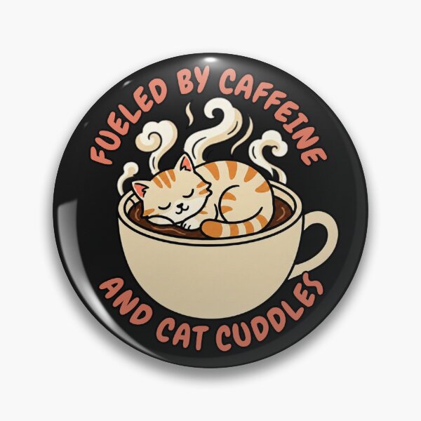 Item preview,  Fueled by Caffeine and Cat Cuddles Coffee Vintry Off designed and sold by VintryOff.