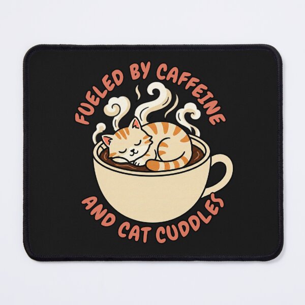 Item preview,  Fueled by Caffeine and Cat Cuddles Coffee Vintry Off designed and sold by VintryOff.