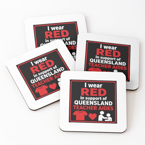 Item preview, Teacher Aide Support Red designed and sold by Voxa - Communicate Differently.