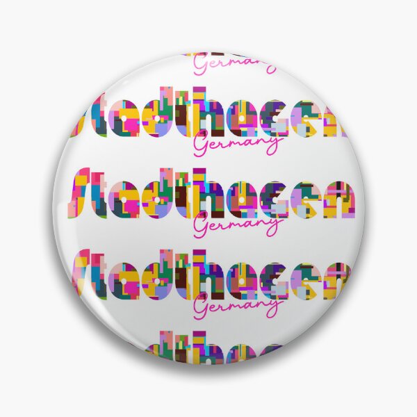 Item preview, Stadthagen, Germany, Vibrant Abstract City Typography Art designed and sold by Wanderful-roads.