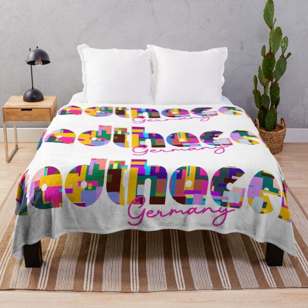 Item preview, Stadthagen, Germany, Vibrant Abstract City Typography Art designed and sold by Wanderful-roads.