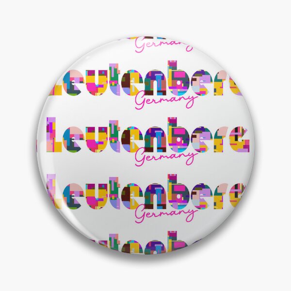 Item preview, Leutenberg, Germany, Vibrant Abstract City Typography Art designed and sold by Wanderful-roads.
