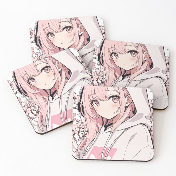 Item preview, Elegant Kawaii Anime Girl Pink Sakura Illustration designed and sold by AnimDream .