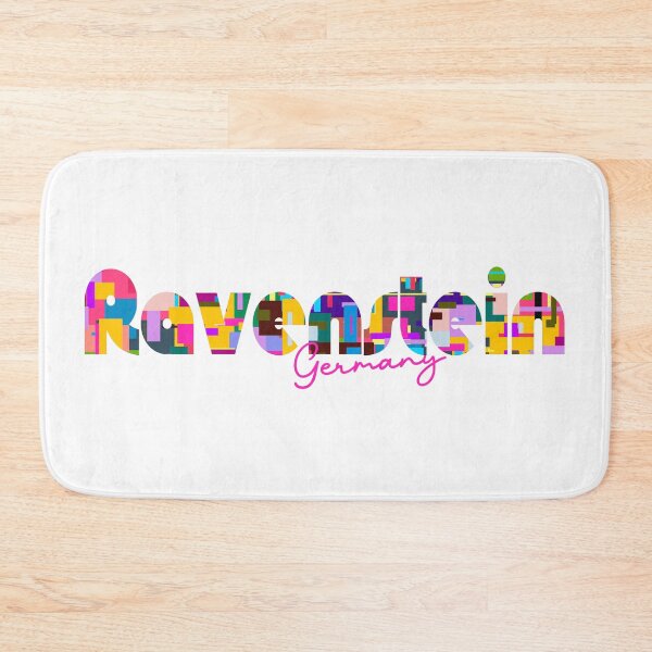 Item preview, Ravenstein, Germany, Vibrant Abstract City Typography Art designed and sold by Wanderful-roads.