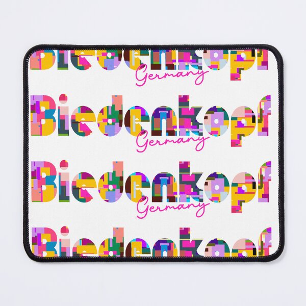 Item preview, Biedenkopf, Germany, Vibrant Abstract City Typography Art designed and sold by Wanderful-roads.