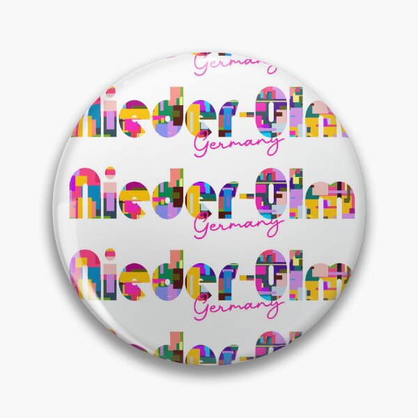 Item preview, Nieder-Olm, Germany, Vibrant Abstract City Typography Art designed and sold by Wanderful-roads.