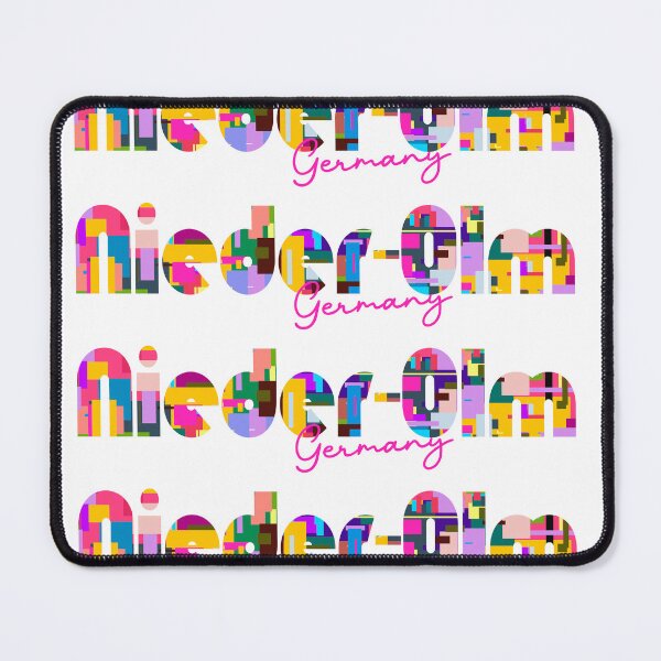 Item preview, Nieder-Olm, Germany, Vibrant Abstract City Typography Art designed and sold by Wanderful-roads.
