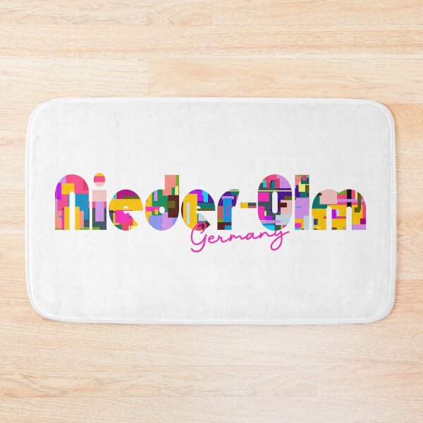 Item preview, Nieder-Olm, Germany, Vibrant Abstract City Typography Art designed and sold by Wanderful-roads.