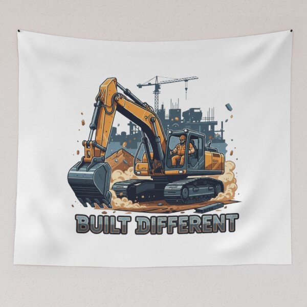 Item preview, Built Different Excavator Operator designed and sold by PixelStyle Studio.