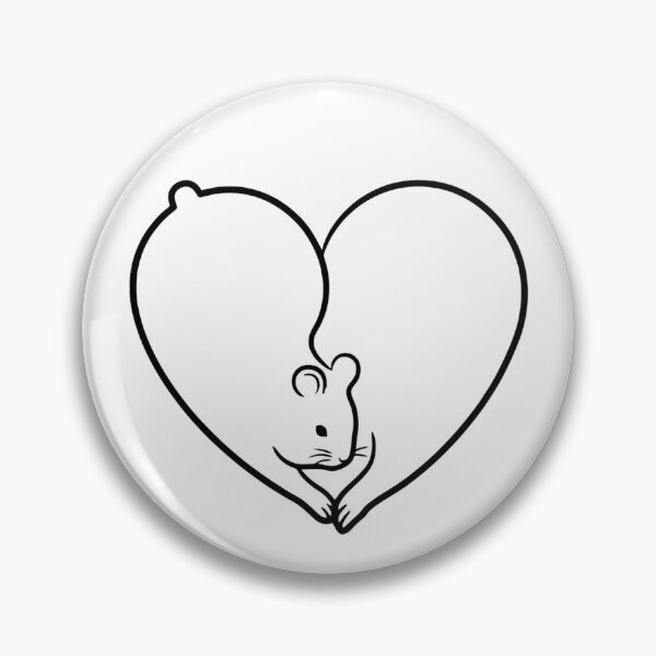 Item preview, Hamster - Cute Hamster Heart designed and sold by ArcticFoxStudio.