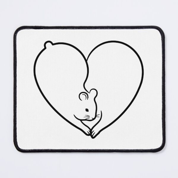 Item preview, Hamster - Cute Hamster Heart designed and sold by ArcticFoxStudio.
