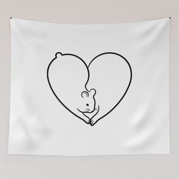 Item preview, Hamster - Cute Hamster Heart designed and sold by ArcticFoxStudio.