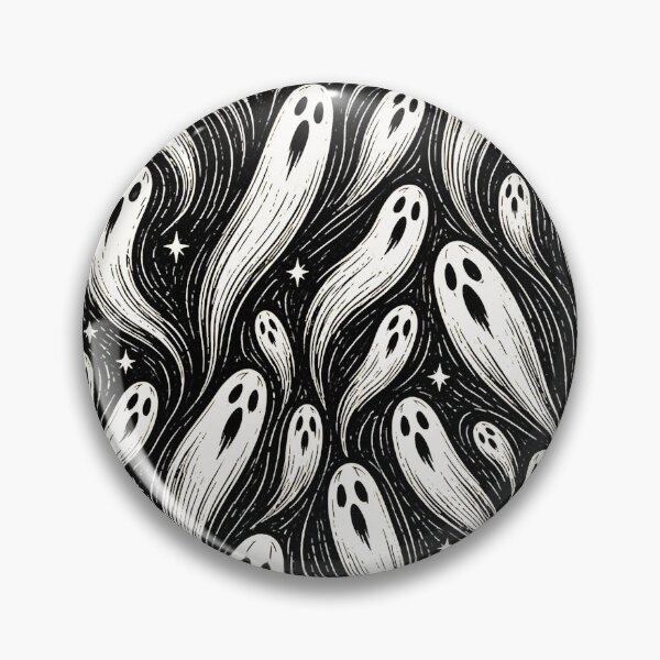 Item preview, Cute Cartoon Halloween Ghosts at Night Pattern designed and sold by BeJolley.
