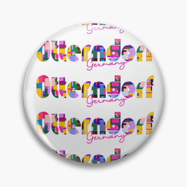 Item preview, Otterndorf, Germany, Vibrant Abstract City Typography Art designed and sold by Wanderful-roads.