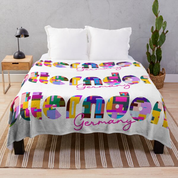 Item preview, Otterndorf, Germany, Vibrant Abstract City Typography Art designed and sold by Wanderful-roads.