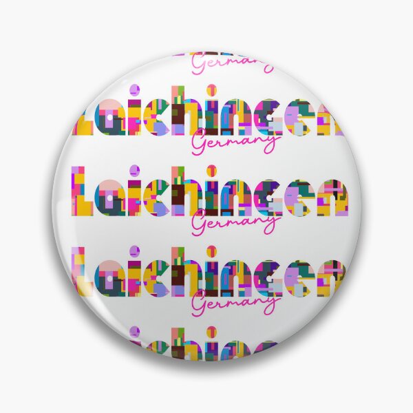 Item preview, Laichingen, Germany, Vibrant Abstract City Typography Art designed and sold by Wanderful-roads.