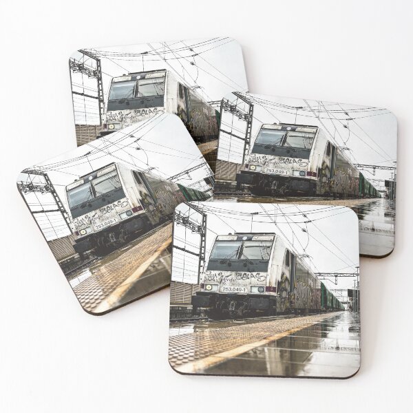 Item preview, Electric Freight Locomotive in the Rain designed and sold by frikitren.