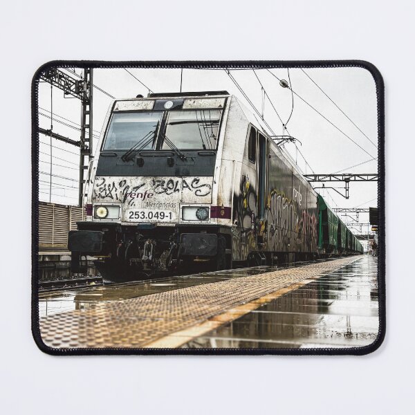 Item preview, Electric Freight Locomotive in the Rain designed and sold by frikitren.