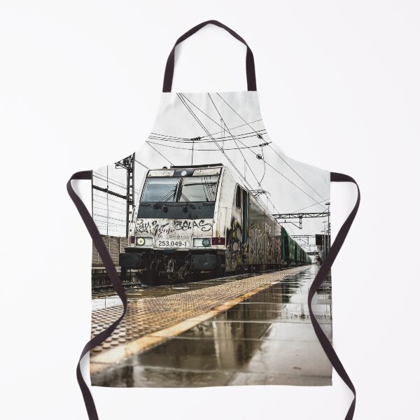 Item preview, Electric Freight Locomotive in the Rain designed and sold by frikitren.