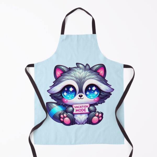 Item preview, Cute Vacation Mode Raccoon, Kawaii Summer Design designed and sold by SweetLilith.